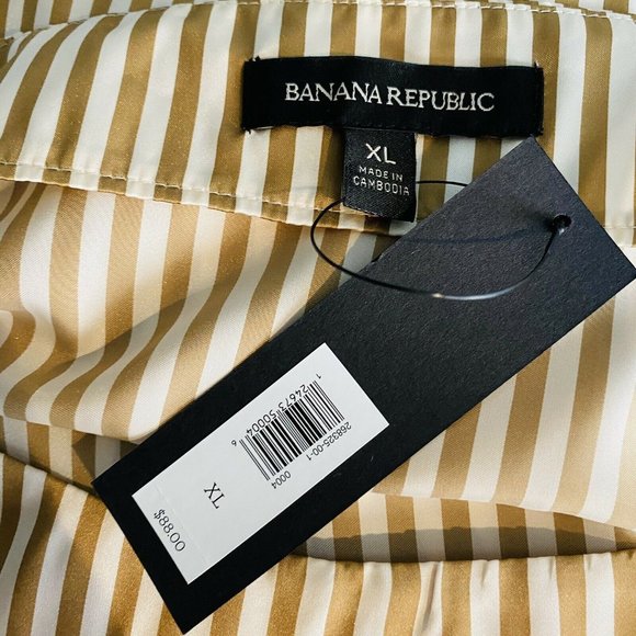 Banana Republic Size XL Womens Top NEW Brown Ivory - Picture 4 of 4